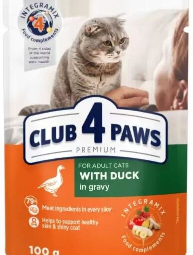 club 4 paws eend in jus