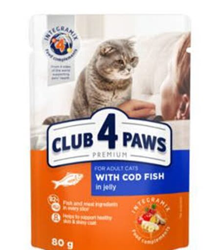 club 4 paws met kabeljauw in gelei