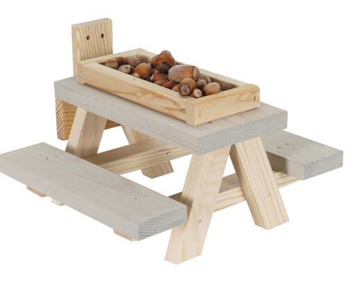 Eekhoorn picknicktafel Wand